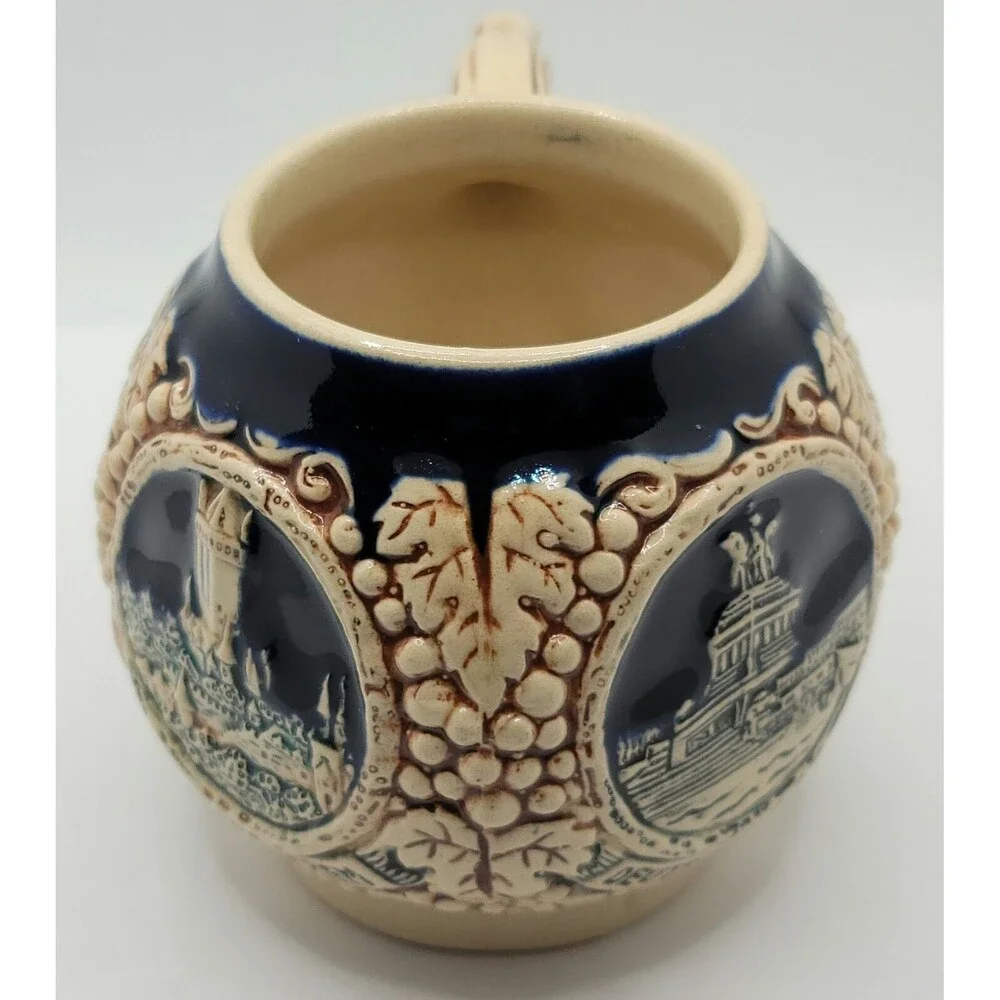 Vintage Gerz West German Castle Stein Small Mug Cup